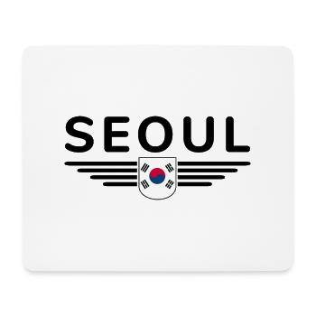 Seoul Fan-T-Shirt für Korea-Liebhaber - Mousepad (Querformat) - Weiß - Vorne