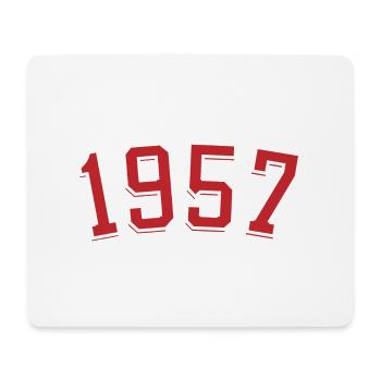 Sport Birth Year 1957 - Mouse Pad (horizontal) - white - Front
