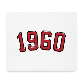 Année de naissance sport 1960 - Tapis de souris (format paysage) - blanc - Devant