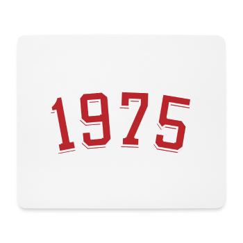 Year of birth sport 1975 - Mouse Pad (horizontal) - white - Front