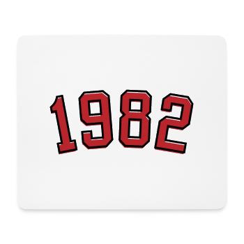 Year of birth sport 1982 - Mouse Pad (horizontal) - white - Front