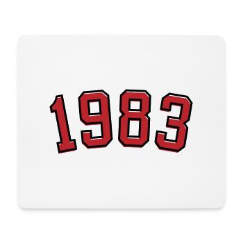 Year of birth sport 1983 - Mouse Pad (horizontal) - white - Front