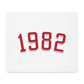 Year of birth sport 1982 - Mouse Pad (horizontal) - white - Front