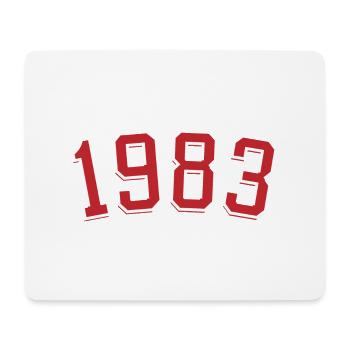 Year of birth sport 1983 - Mouse Pad (horizontal) - white - Front