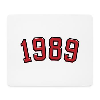 Year of birth sport 1989 - Mouse Pad (horizontal) - white - Front