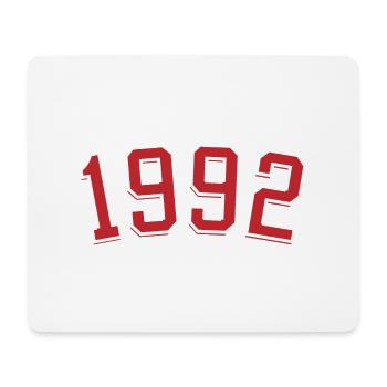 Year of birth sport 1992 - Mouse Pad (horizontal) - white - Front