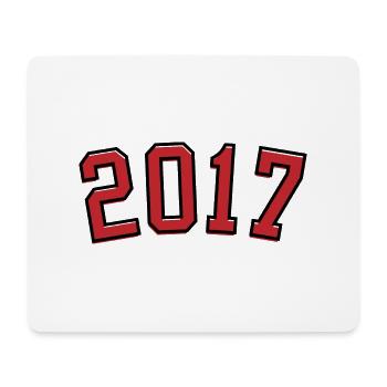 Sport Birth Year 2017 - Mouse Pad (horizontal) - white - Front