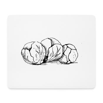Tag des Rosenkohls - Mousepad (Querformat) - Weiß - Vorne