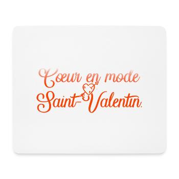 VALENTINSTAG HERZ LIEBE LIEBE ROSE 9 - Mousepad (Querformat) - Weiß - Vorne
