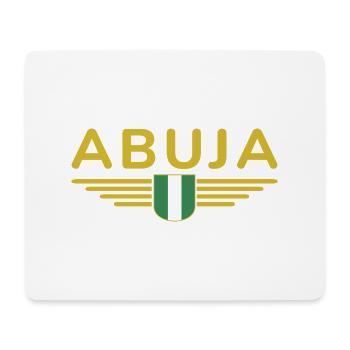 Abuja Design – Fier de la capitale du Nigeria - Tapis de souris (format paysage) - blanc - Devant