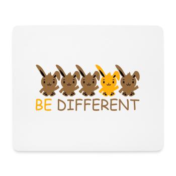 5 Hasen Freunde Unterschied Be Different Anders - Mousepad (Querformat) - Weiß - Vorne