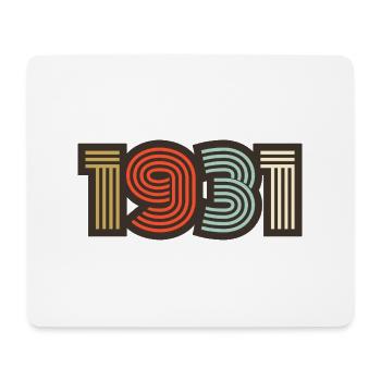 1931 Retro Vintage - Mousepad (Querformat) - Weiß - Vorne