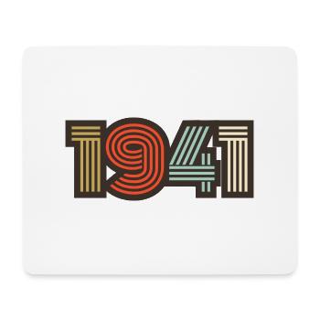 1941 Retro Vintage - Mouse Pad (horizontal) - white - Front