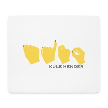 Aino de couleur jaune moutarde - Tapis de souris (format paysage) - blanc - Devant