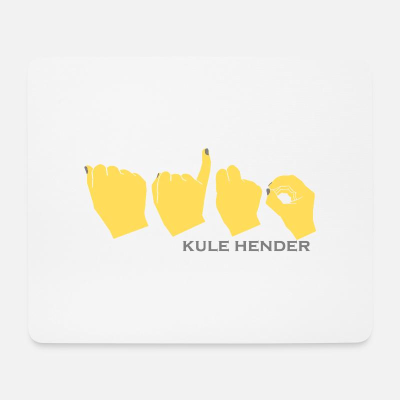 Aino mit senfgelber Farbe - Mousepad (Querformat) - Weiß