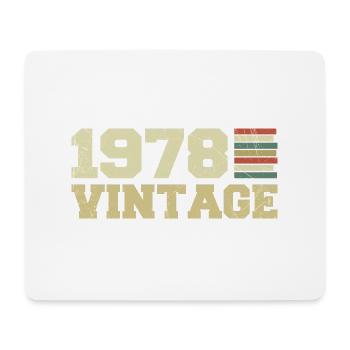 Gift 1978 Birthday Gift 1978 Vintage 1978 - Mouse Pad (horizontal) - white - Front
