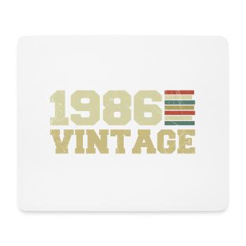 1986 Birthday Gift 1986 Vintage 1986 Gift - Mouse Pad (horizontal) - white - Front