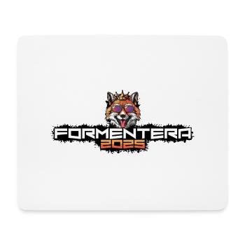 Formentera 2025 Party Fuchs - Mousepad (Querformat) - Weiß - Vorne