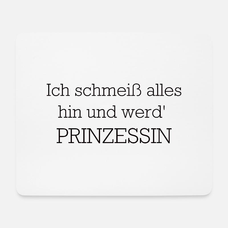 Prinzessin - Mousepad (Querformat) - Weiß