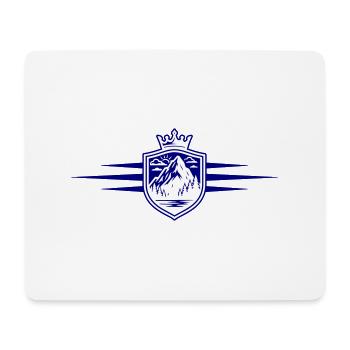 Berge Wappen Alpen - Mousepad (Querformat) - Weiß - Vorne