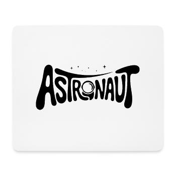 Astronaut - Cool Astonomy Logo - Mouse Pad (horizontal) - white - Front