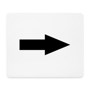 Pfeil - Mousepad (Querformat) - Weiß - Vorne