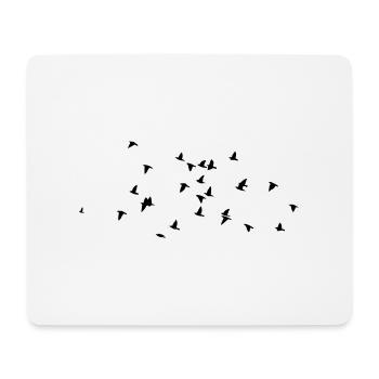 birds - Mousepad (Querformat) - Weiß - Vorne