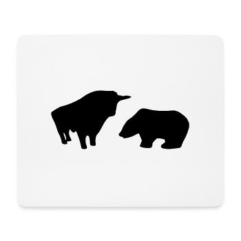 Börse - Mousepad (Querformat) - Weiß - Vorne