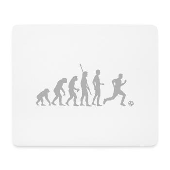 evolution_fussball_weiss - Mousepad (Querformat) - Weiß - Vorne