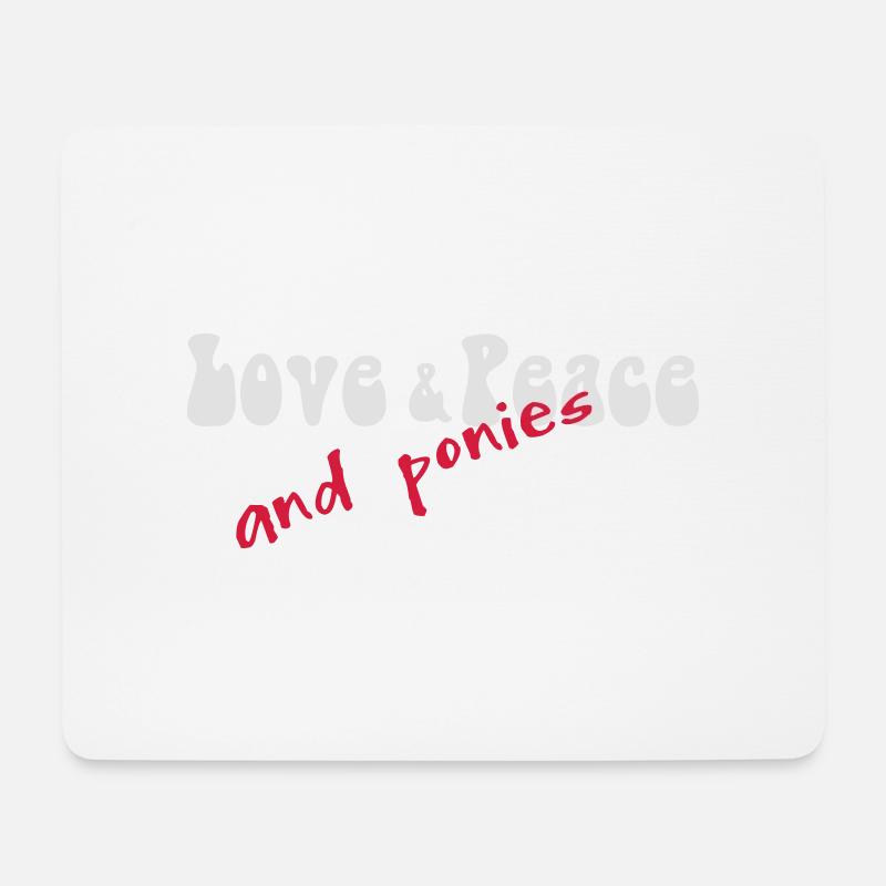 pony - Tapis de souris (format paysage) - blanc