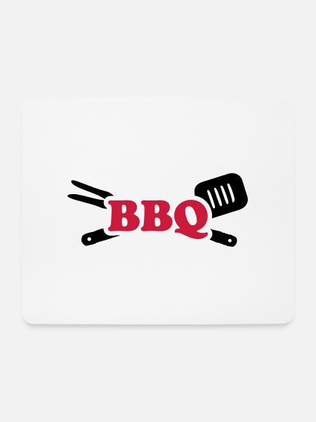 BBQ - Mousepad (Querformat) - Weiß