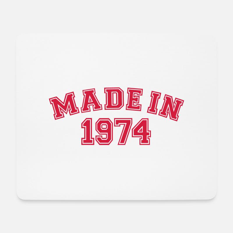 1974 - Mousepad (Querformat) - Weiß