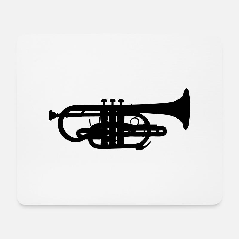 Cornet - Mouse Pad (horizontal) - white