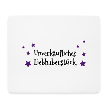 unverkäufliches Liebhaberstück - Mousepad (Querformat) - Weiß - Vorne