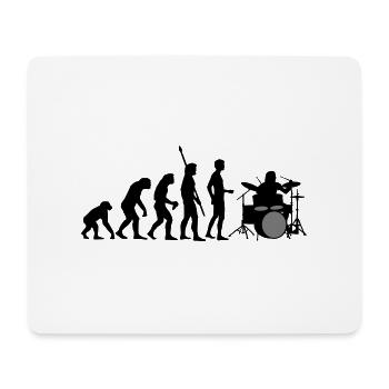 evolution_drummer_b_2c - Tapis de souris (format paysage) - blanc - Devant
