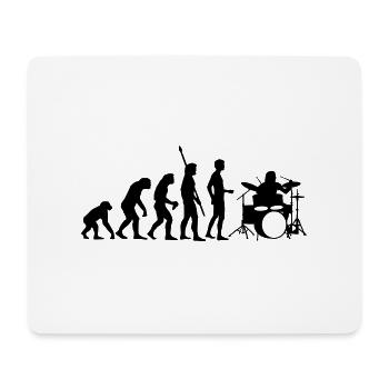 evolution_drummer_b_1c - Tapis de souris (format paysage) - blanc - Devant