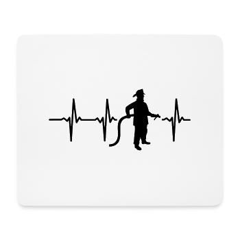 APPEL - POMPIER ! - Tapis de souris (format paysage) - blanc - Devant