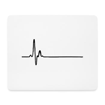 flatline profession - Mouse Pad (horizontal) - white - Front