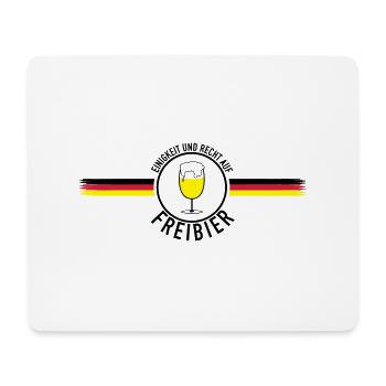 Einigkeit und Recht auf F - Mousepad (Querformat) - Weiß - Vorne