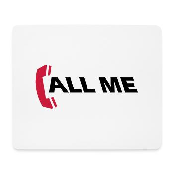call_me_2c - Mousepad (Querformat) - Weiß - Vorne
