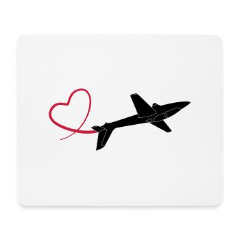 kunstflug fox 1 - Mousepad (Querformat) - Weiß - Vorne