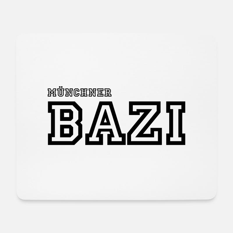 Münchner Bazi - Mousepad (Querformat) - Weiß