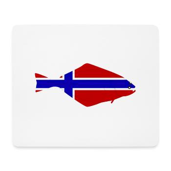 Heilbutt_Norwegen - Mousepad (Querformat) - Weiß - Vorne