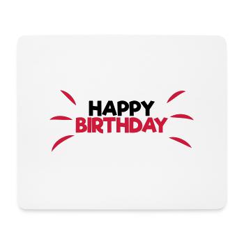 Happy Birthday - Mouse Pad (horizontal) - white - Front