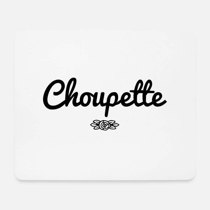 Choupette - Tapis de souris (format paysage) - blanc