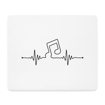 music_beat_2__f1 - Mouse Pad (horizontal) - white - Front