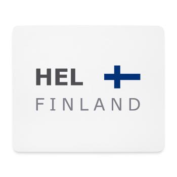 HEL FINLAND dark-lettered 400 dpi - Tapis de souris (format paysage) - blanc - Devant