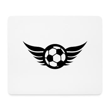 fussball_logo_f1 - Tapis de souris (format paysage) - blanc - Devant