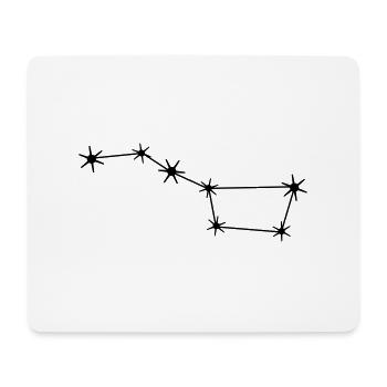 Sternbild Großer Bär / Wagen Konstellation - Mousepad (Querformat) - Weiß - Vorne