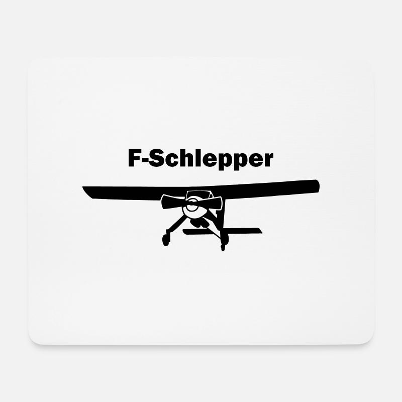 Flugzeugschlepp Wilga Fschlepp Pilot Geschenk - Mousepad (Querformat) - Weiß